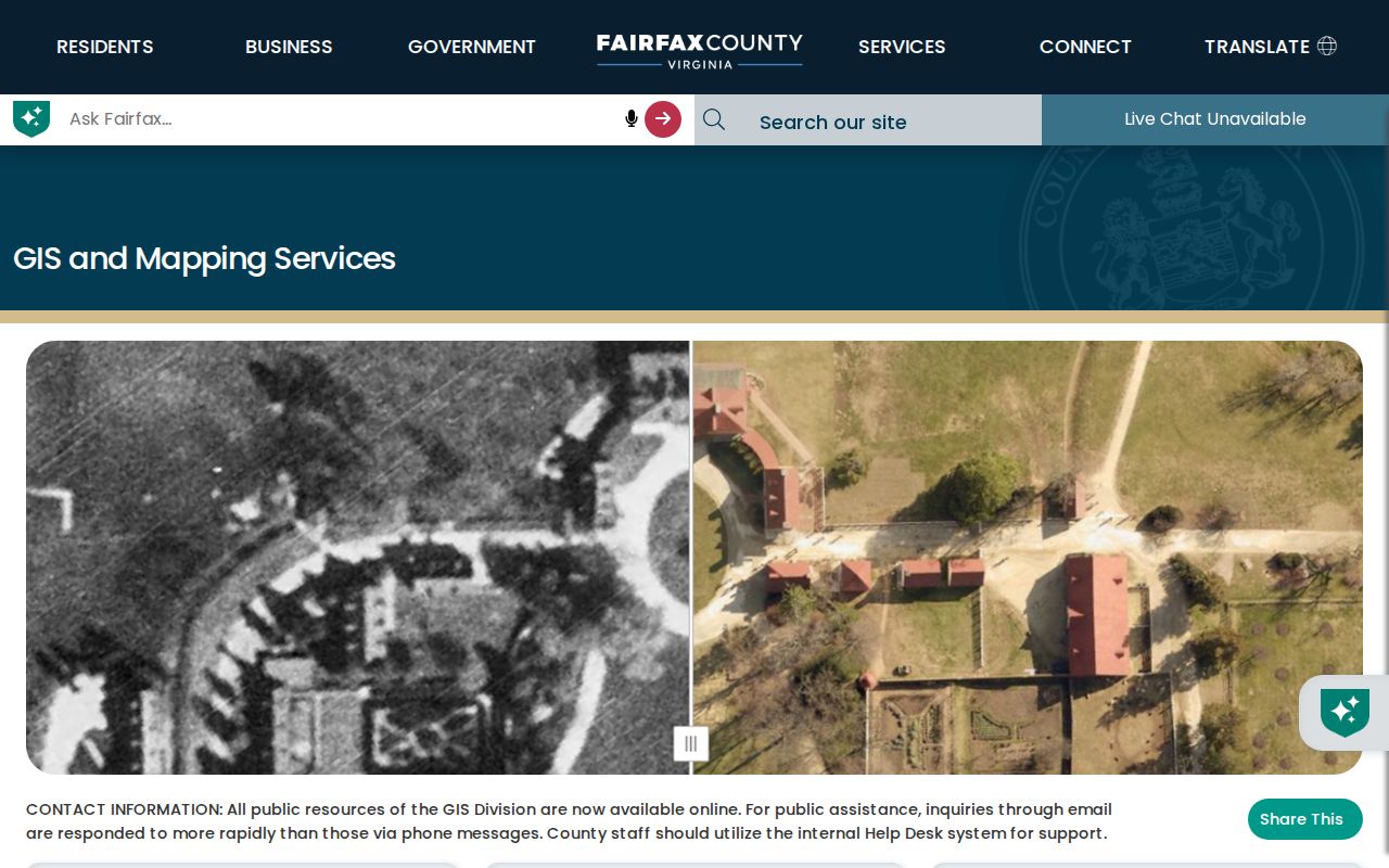 Tysons street directory Fairfax GIS and mapping services options